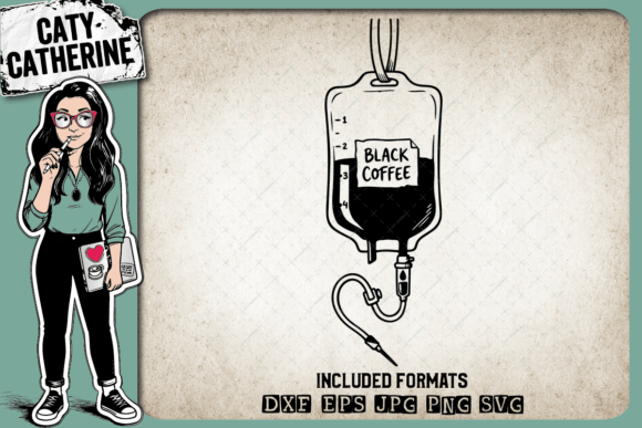 Black Coffee Drip IV Bag Funny Design Review