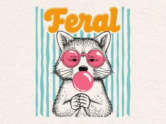 Feral Girl Summer Svg, Preppy Summer Svg