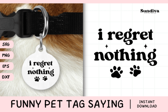 Funny Pet Tag Saying SVG 26: A Playful Touch for Pet Lovers