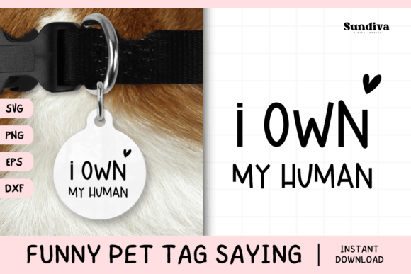 Funny Pet Tag Saying SVG 30: A Playful Touch for Pet-Themed Embroidery