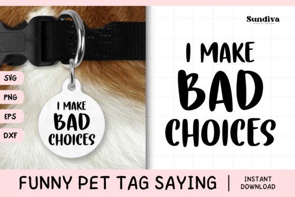 Funny Pet Tag Saying SVG 32 Review for Real Embroidery Use