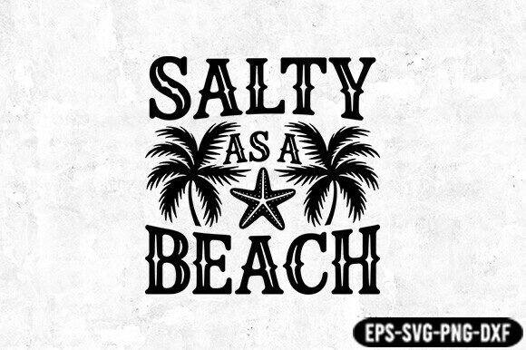 Funny Salty As a Beach SVG Review for Real Embroidery Use