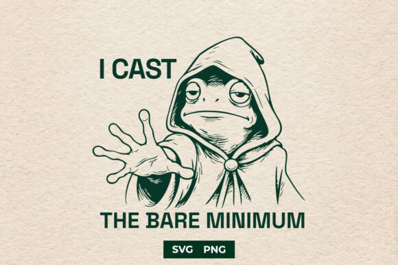 Funny Sarcastic Frog Wizard SVG PNG Review for Real Embroidery Use