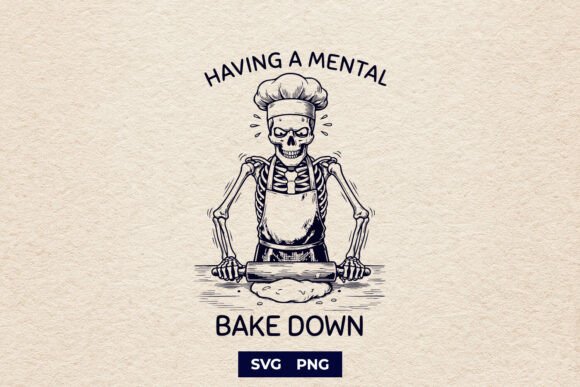 Funny Skeleton Mental Bake Down SVG Review for Real Embroidery Projects
