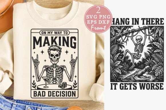 Funny Skeleton Sarcastic Skeleton SVG Review for Real Embroidery Projects