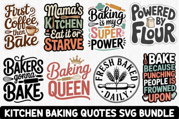 Kitchen Baking Quotes SVG Bundle Review