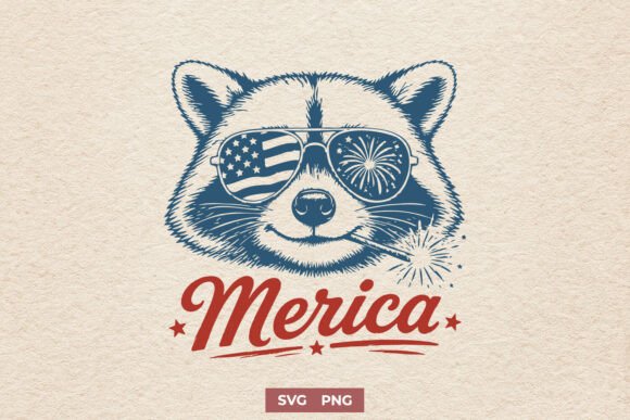 Merica Raccoon Patriotic Trash Panda SVG Review