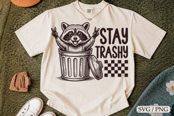 Sarcastic Funny Raccoon Stay Trashy SVG Review