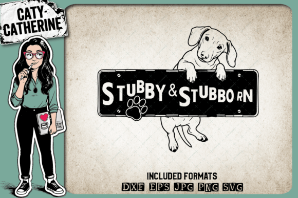 Stubby and Stubborn Dachshund Doxie Dog